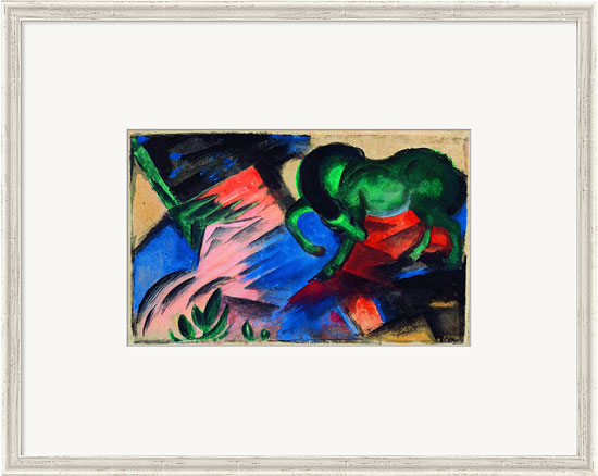 Bild Grünes Pferd 1912 gerahmt von Franz Marc kaufen ars mundi