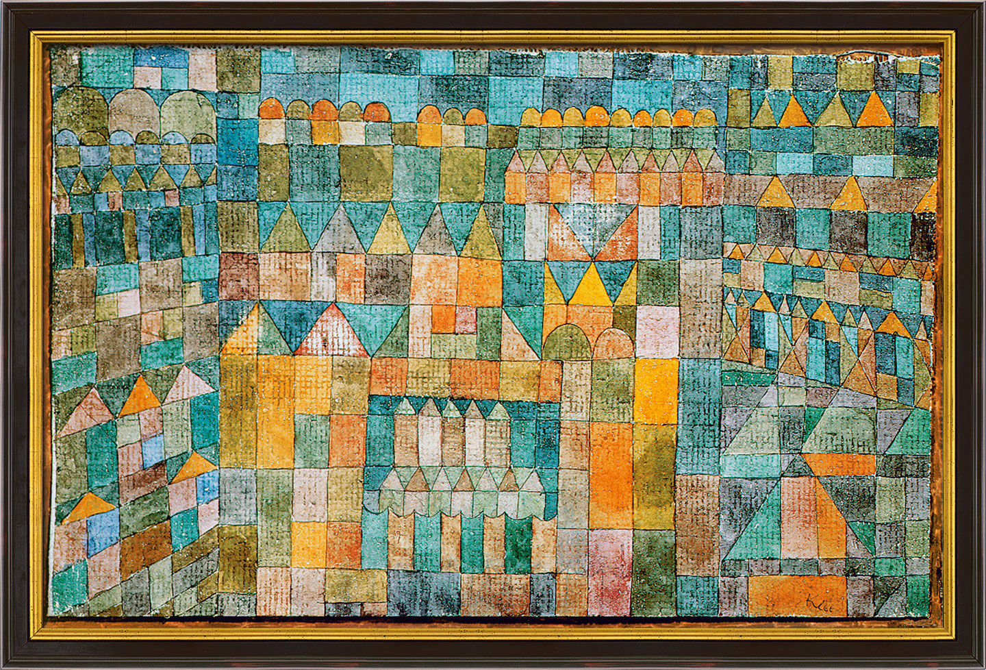 Buy Picture Temple Quarter Of Pert 1928 Framed By Paul Klee Ars