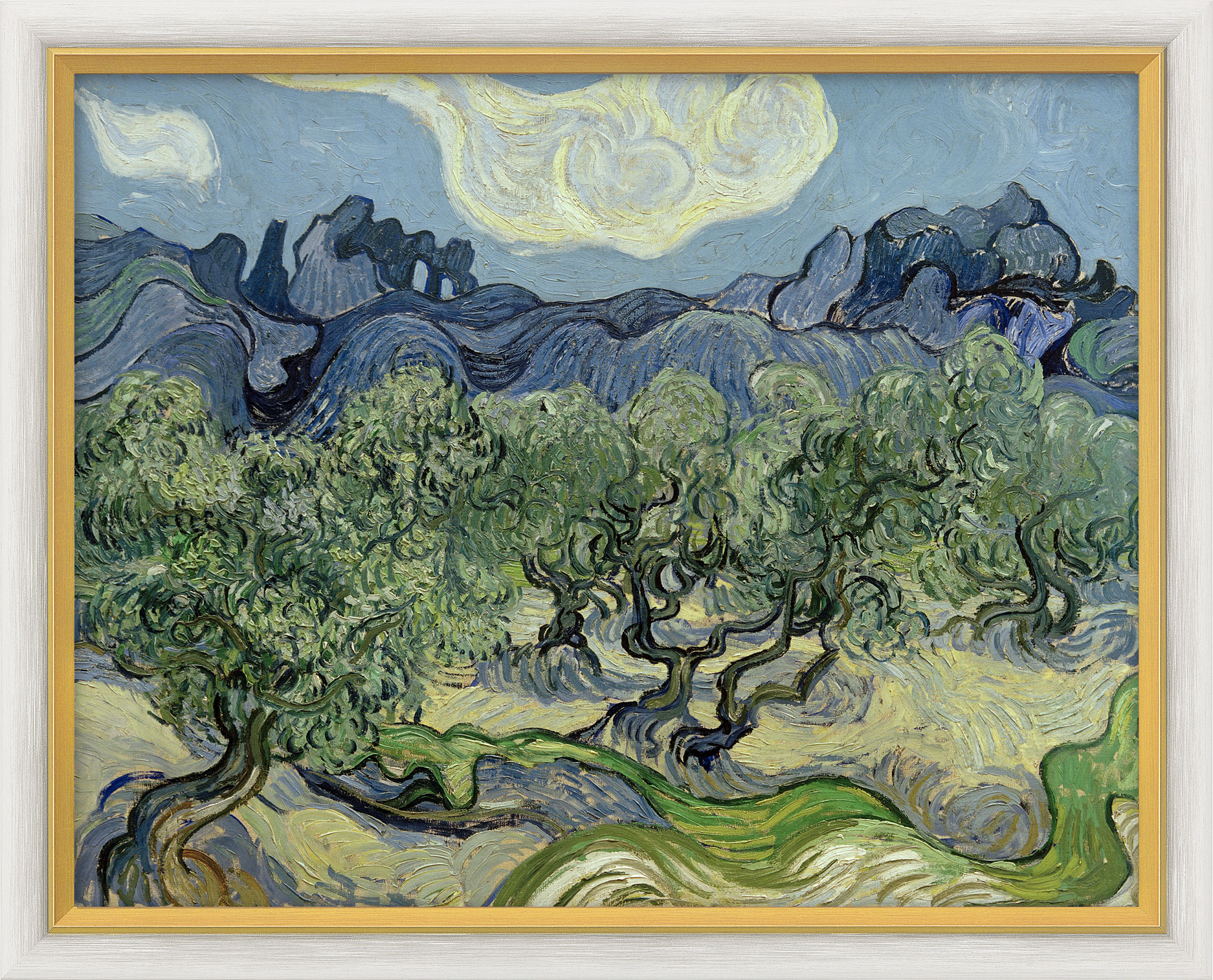 Buy Picture Olive Trees with Les Alpilles 1889 framed by Vincent van Gogh ars mundi