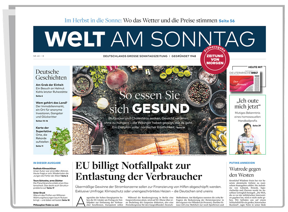 WELT am SONNTAG (Frühausgabe) 12 Monate kostenlos lesen kaufen ars