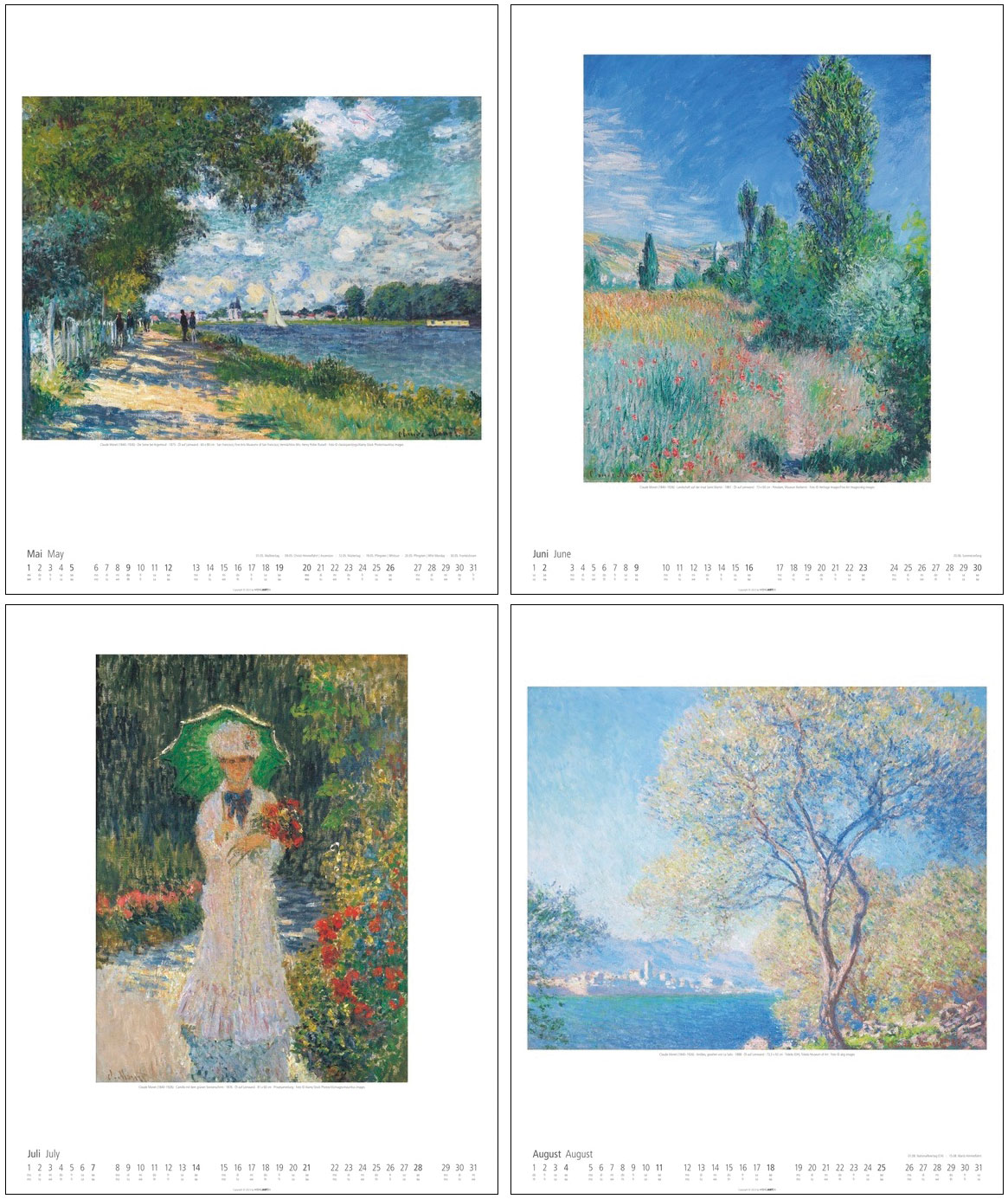 Buy Artist calendar 2024 by Claude ars mundi