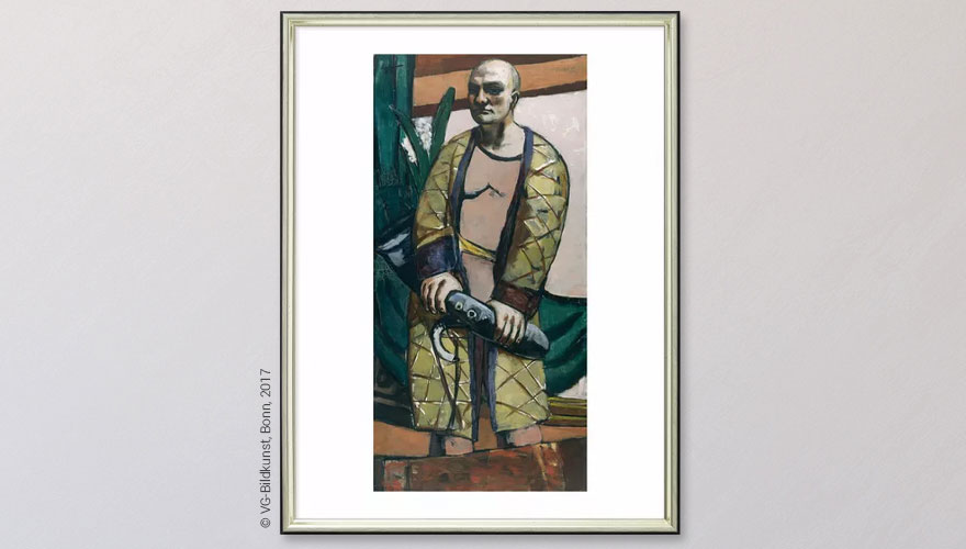 Max Beckmann: Bild 'Selbstbildnis mit Saxophon'