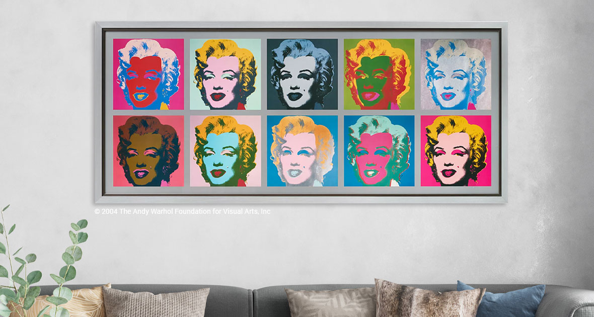 Andy Warhol: Beeld 'Marilyn Monroe (Marilyn)' (1967), ingelijst