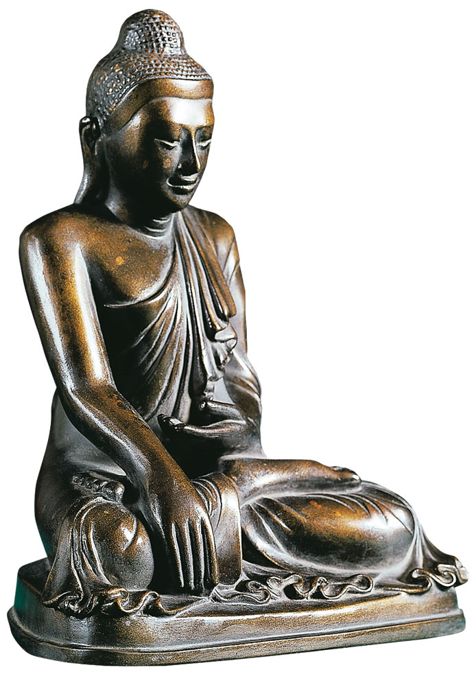 Skulptur 'Gautama Buddha', Kunstbronze