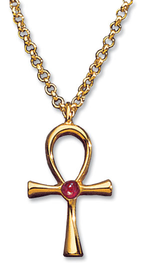 Anhänger 'Glück bringendes Anch-Kreuz' mit Halskette