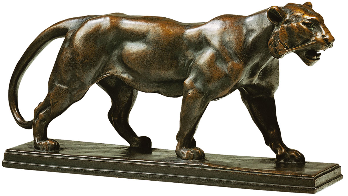 Antoine-Louis Barye: Skulptur 'Panther', Version in Bronze