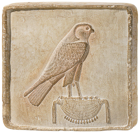 Sandstein-Relief 'Gold-Horus'