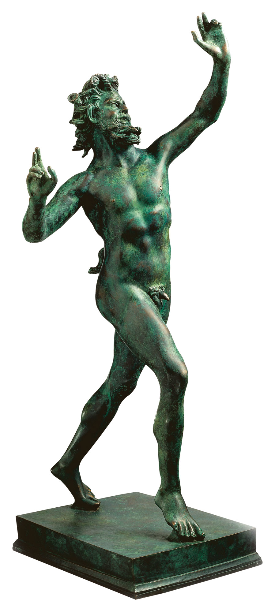 Skulptur 'Fauno Danzante aus Pompeji' (Originalgröße), Version in Bronze
