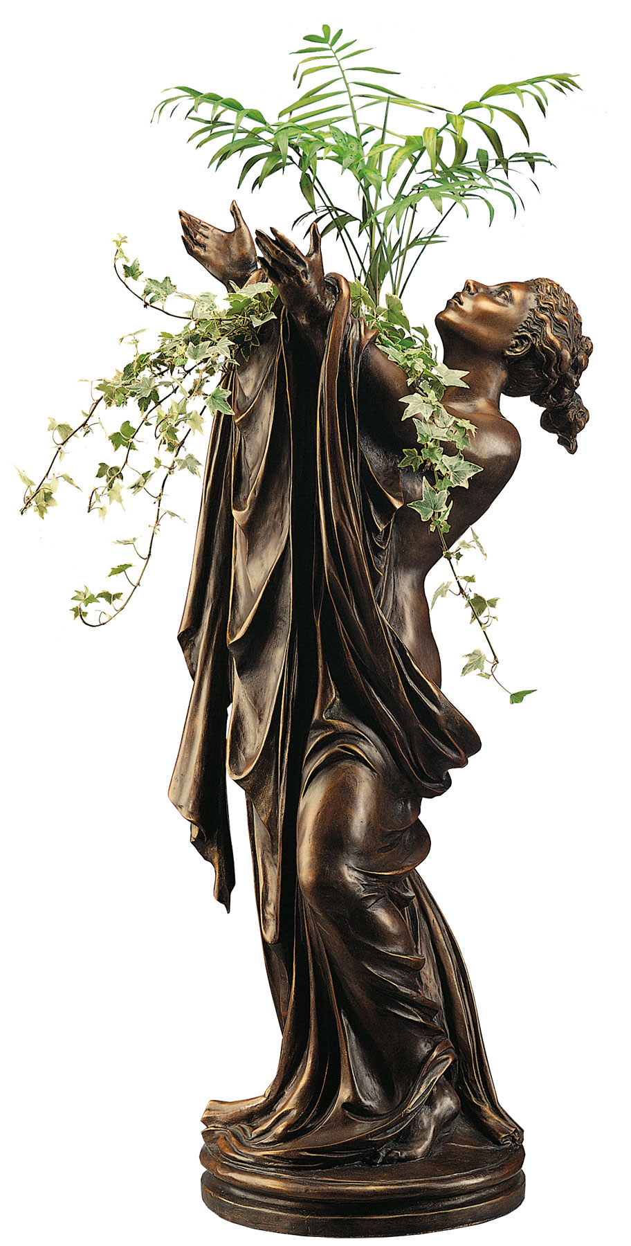 Roman Johann Strobl: Statuette 'Göttin Flora' (mit Vaseneinsatz), Version in Kunstbronze