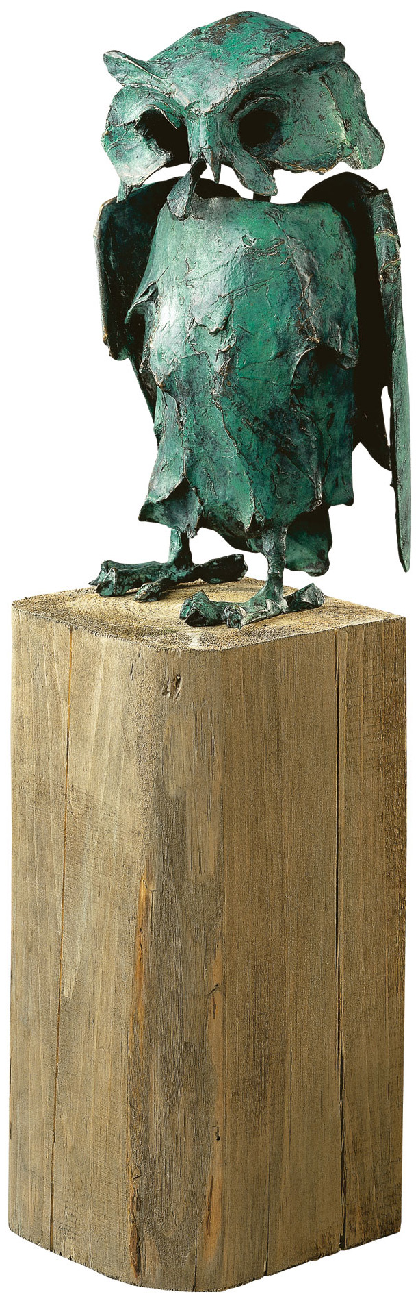 Dieter Finke: Skulptur 'Eule' (1995), Bronze