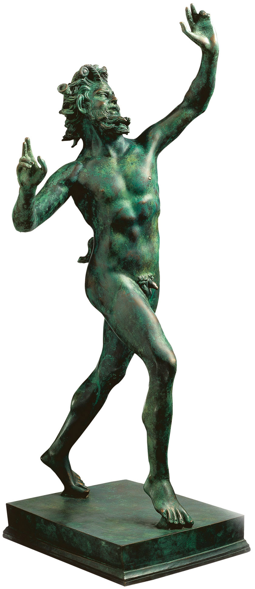 Skulptur 'Fauno Danzante aus Pompeji' (Originalgröße), Version in Kunstbronze