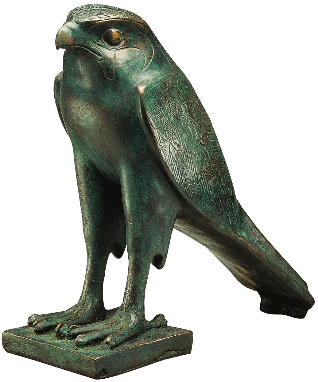 Skulptur 'Horus-Falke', Version in Kunstbronze