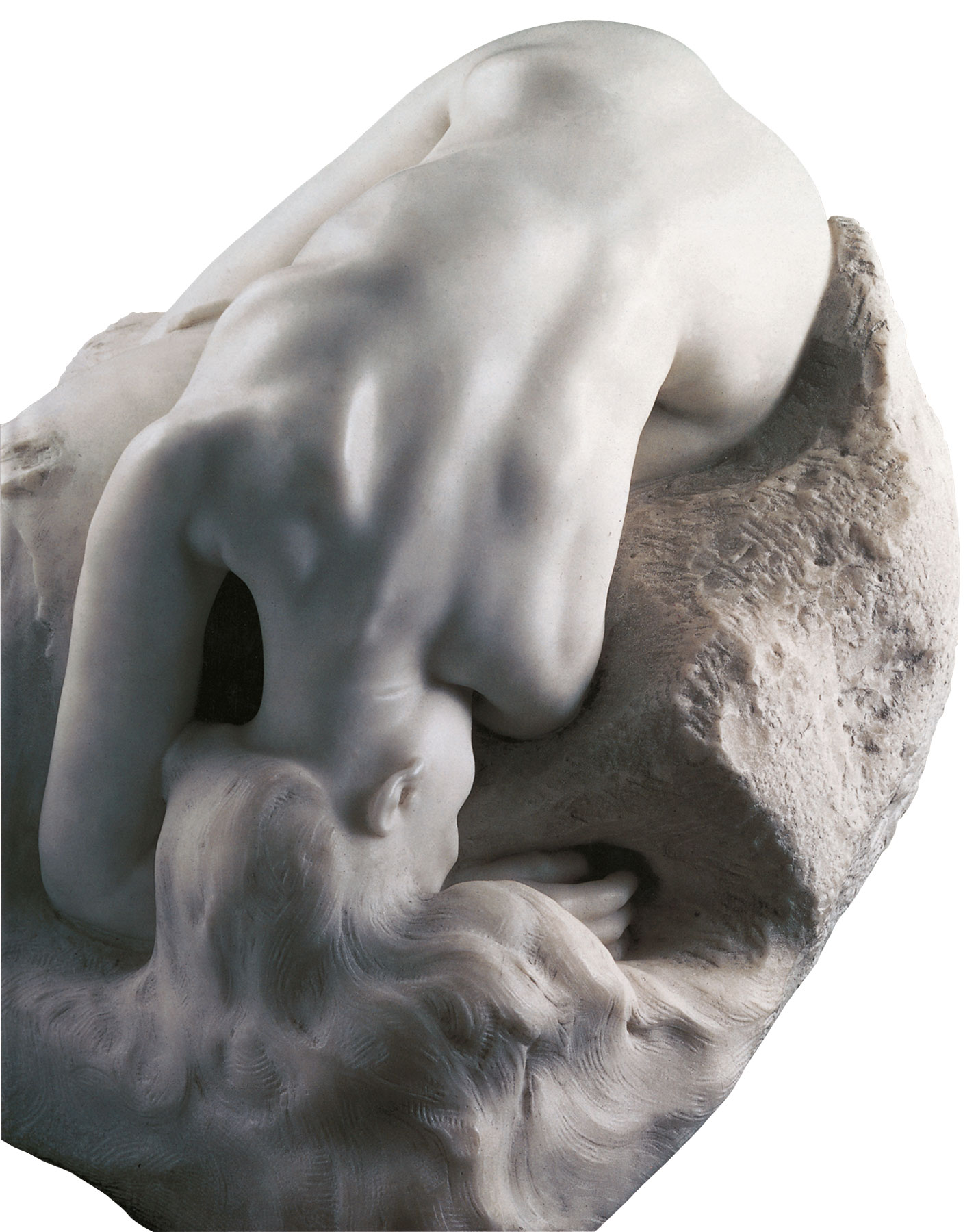 Auguste Rodin: Skulptur 'La Danaide' (1889/90), Version in Kunstmarmor