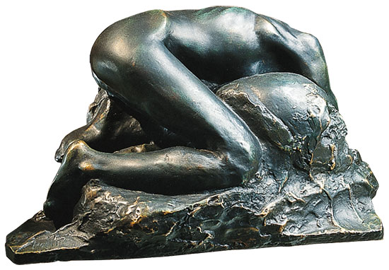 Auguste Rodin: Skulptur 'La Danaide' (1889/90), Version in Kunstbronze