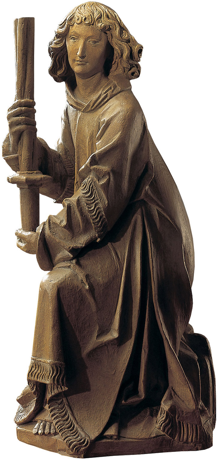 Tilman Riemenschneider: Skulptur 'Wartburg-Engel', Kunstguss Holzfinish