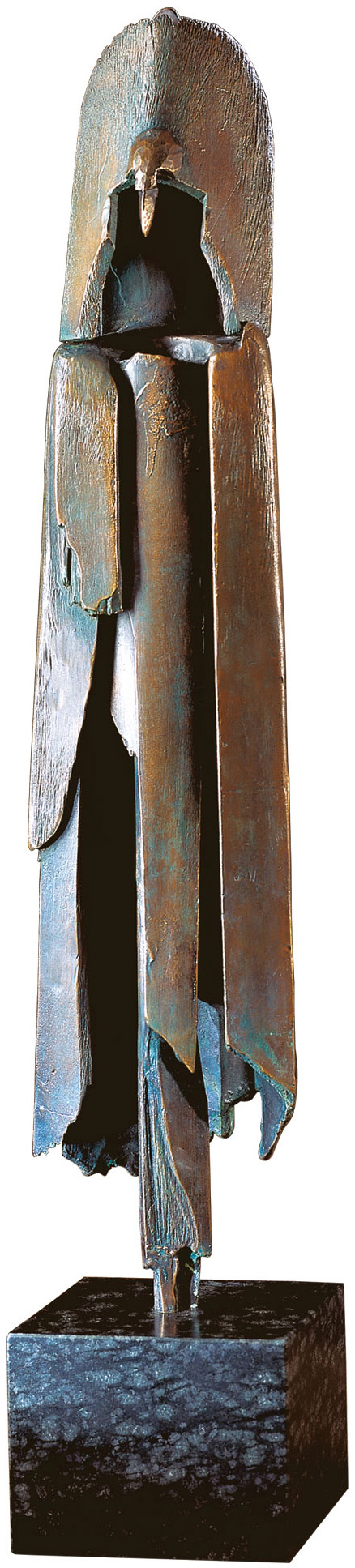Dieter Finke: Skulptur 'Der Schamane', Bronze