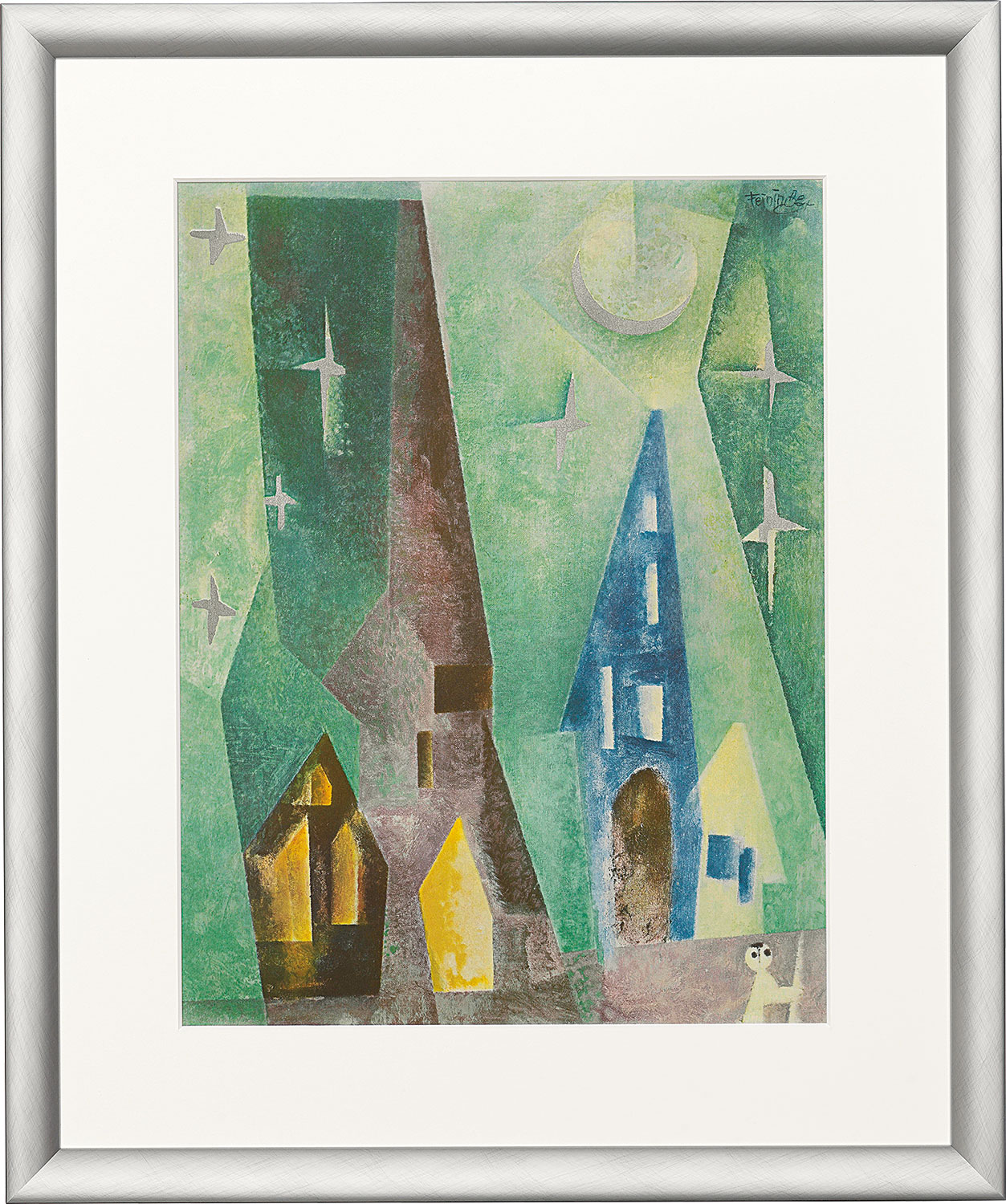 Lyonel Feininger: 'Silbersternenbild' (1924), gerahmt