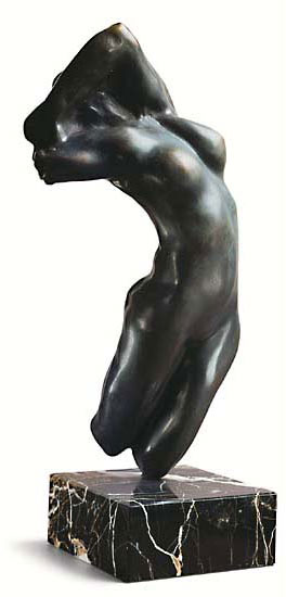 Auguste Rodin: Skulptur 'Torso der Adele' (Originalgröße), Version in Kunstbronze