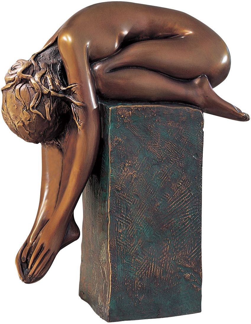 Bruno Bruni: Skulptur 'La Spina' (1999), Bronze auf Sockel