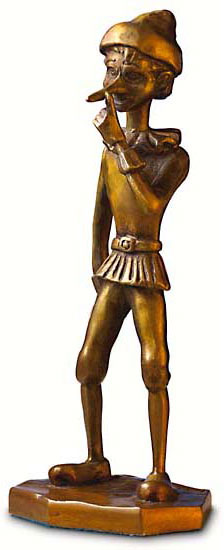 RobiN: Skulptur 'Pinocchio' (1999), Bronze