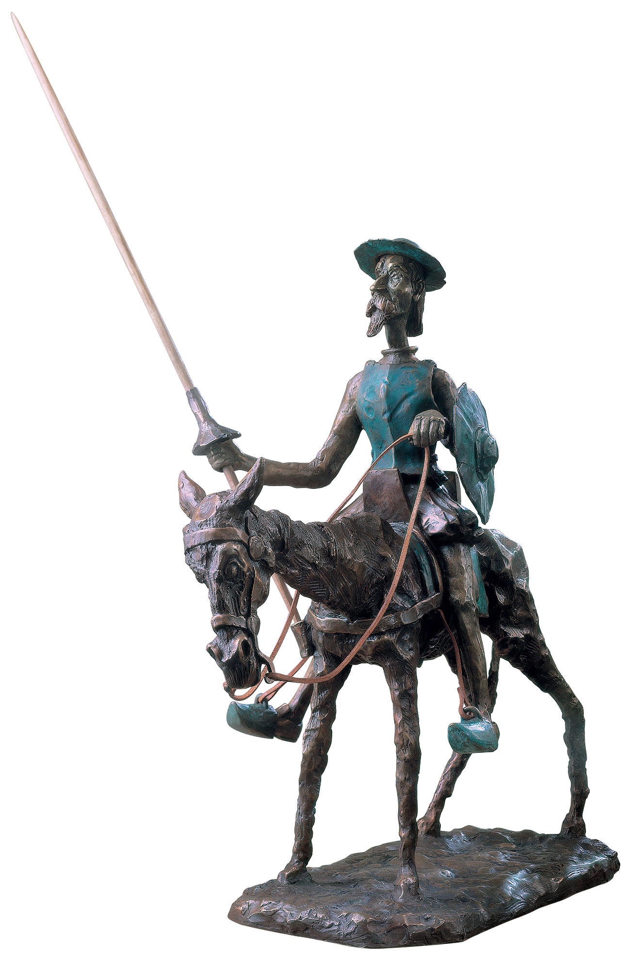 RobiN: Skulptur 'Don Quichotte, der Ritter von der traurigen Gestalt', Bronze