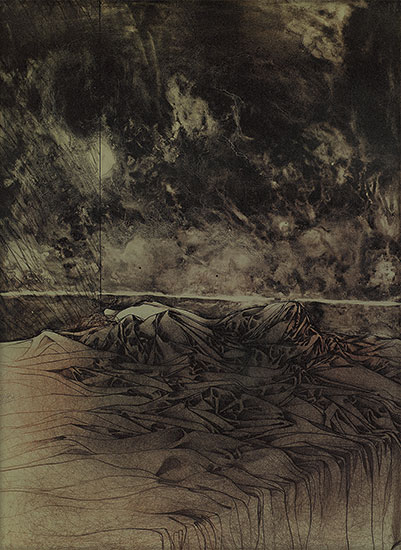 Bruno Bruni: Bild 'A letto' (1974), ungerahmt