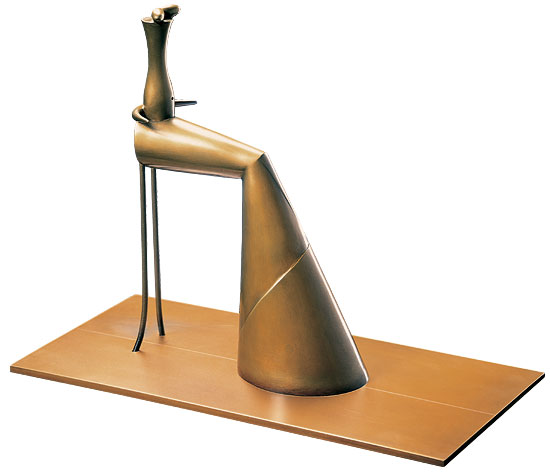 Paul Wunderlich: Skulptur 'Femme assise', Bronze