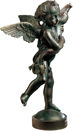 Andrea del Verrocchio: Skulptur 'Putto mit Delfin', Bronze