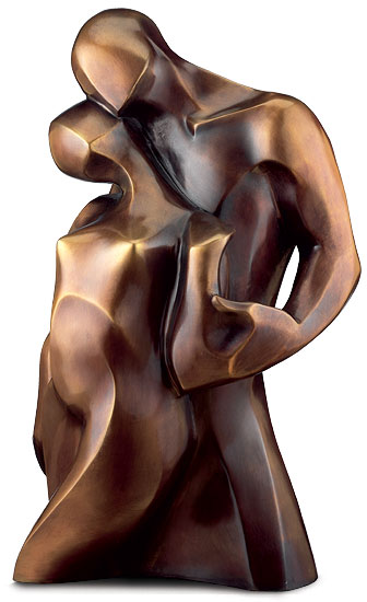 Bernard Kapfer: Skulptur 'Pas de Deux - der Weg zu zweit', Bronze