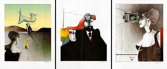 Paul Wunderlich: Bildmappe 'Bellevue', ungerahmt