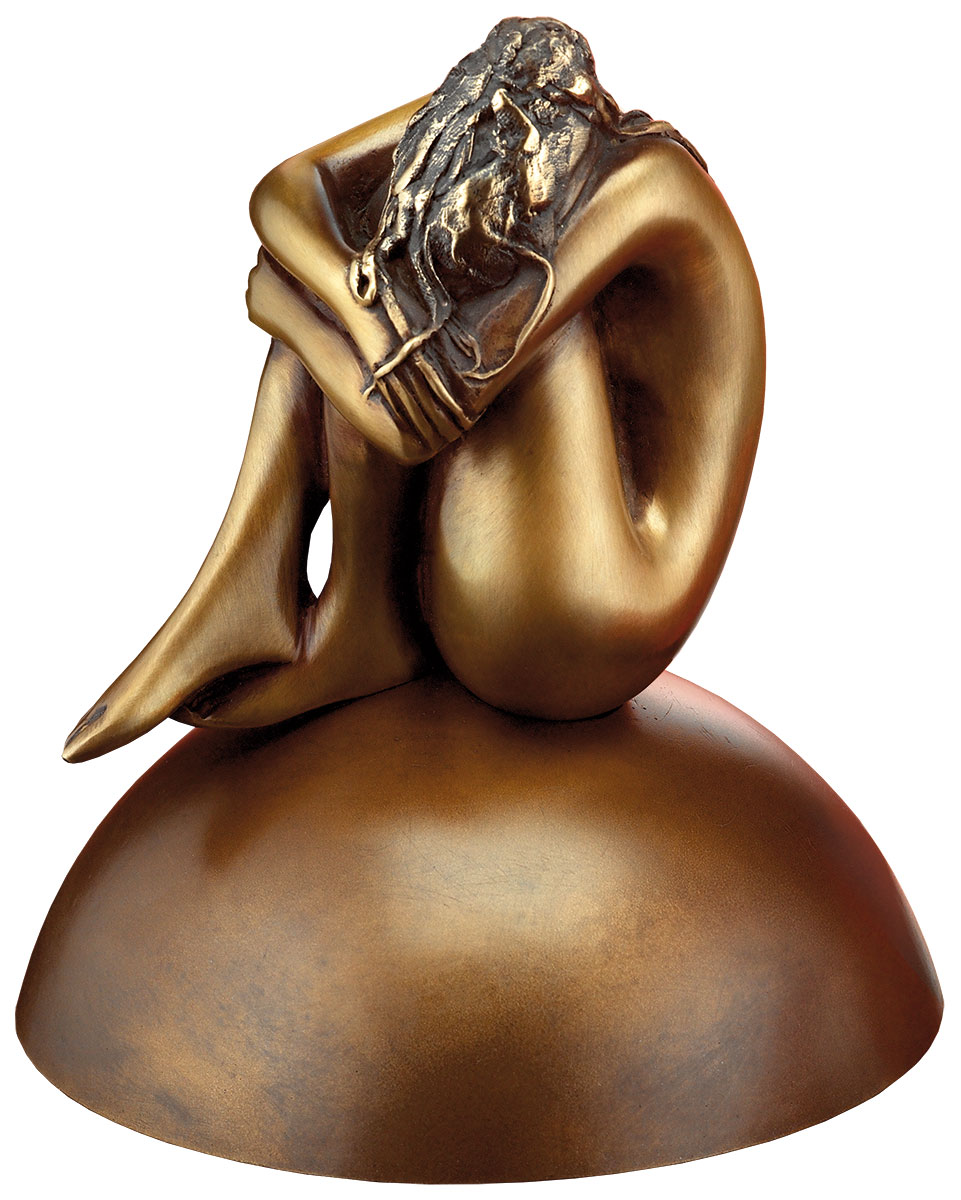 Bruno Bruni: Skulptur 'La Felicità', Bronze auf Sockel