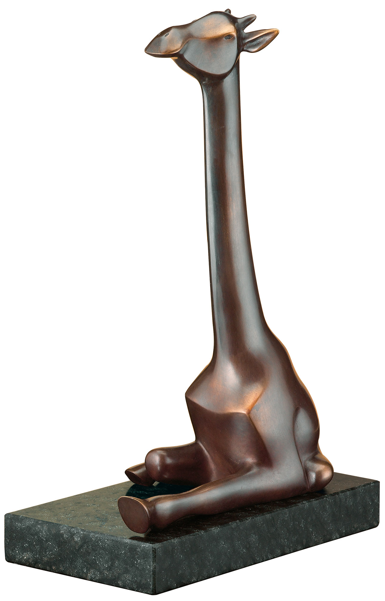 Evert den Hartog: Skulptur 'Die Giraffe', Bronze