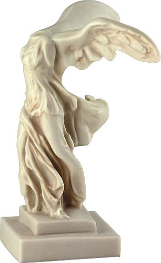 Skulptur 'Nike von Samothrake' (19 cm), Kunstguss