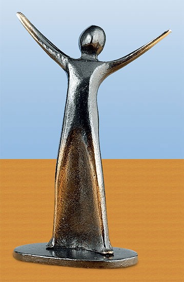 Kerstin Stark: Skulptur 'Freude', Bronze