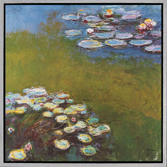 Claude Monet: Bild 'Seerosen I' (Nymphéas 1914-17), gerahmt