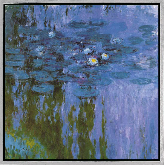 Claude Monet: Bild 'Seerosen II' (Nymphéas 1916-19), gerahmt