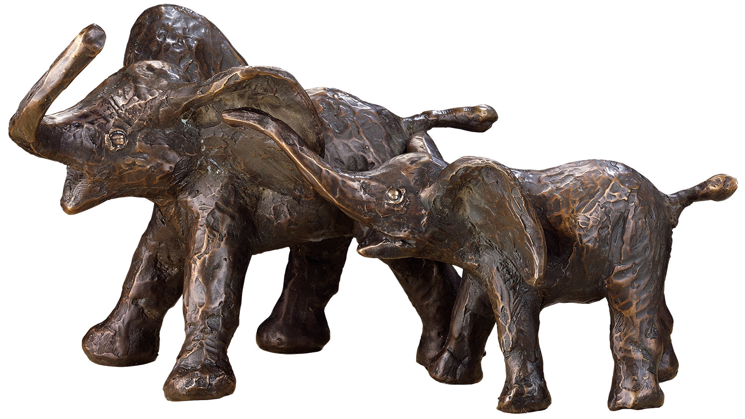 Kurt Arentz: Skulptur 'Elefantenfamilie', Bronze
