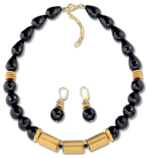 Petra Waszak: Schmuckset 'Onyx Judith'