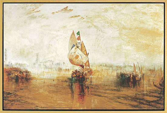 William Turner: Bild 'Die Sonne von Venedig' (1843), gerahmt