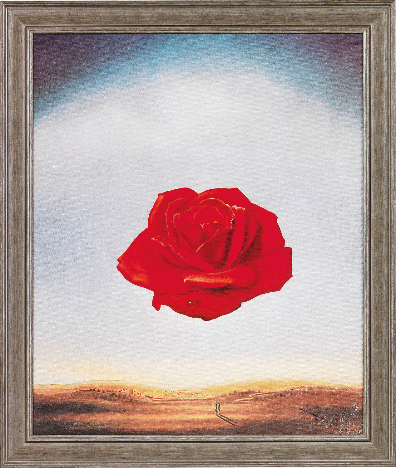 Salvador Dalí: Bild 'Die meditative Rose' (1958), gerahmt