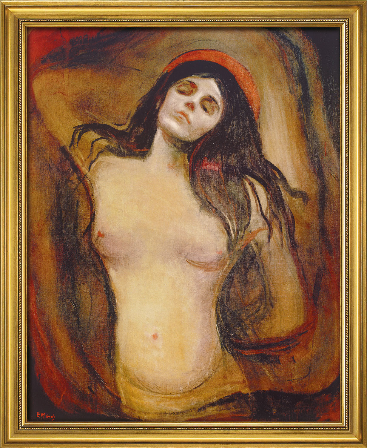 Edvard Munch: Bild 'Madonna' (1894), gerahmt