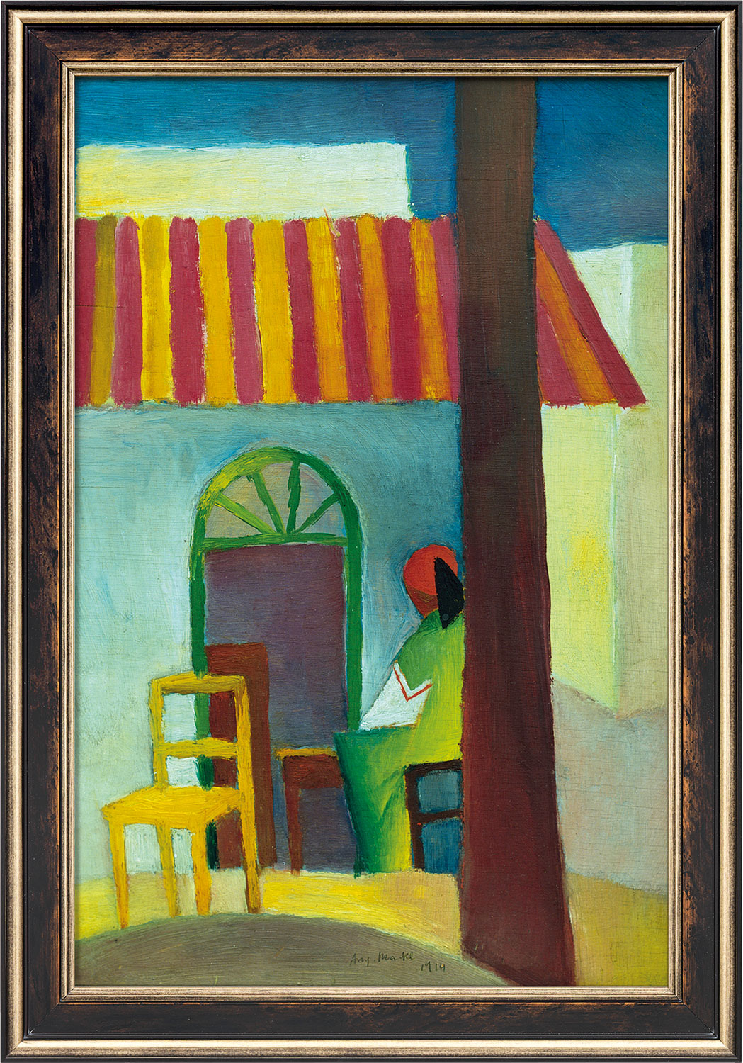 August Macke: Bild 'Türkisches Café I' (1914), gerahmt