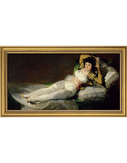 Francisco de Goya: Bild 'Die bekleidete Maja' (1800-1803), gerahmt