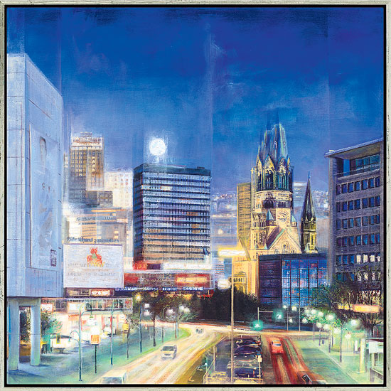 Namazbek Chekirov: Bild 'Berlin by Night' (2008), gerahmt