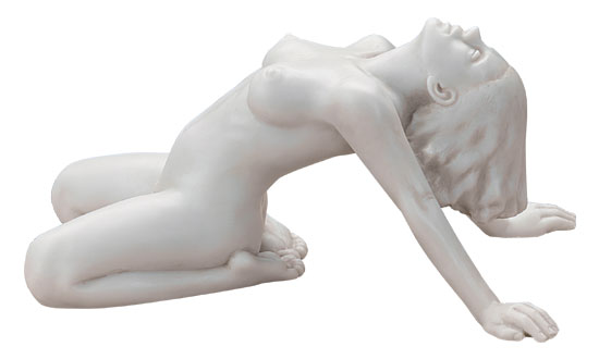 Peter Hohberger: Skulptur 'Aglaia', Version in Kunstmarmor