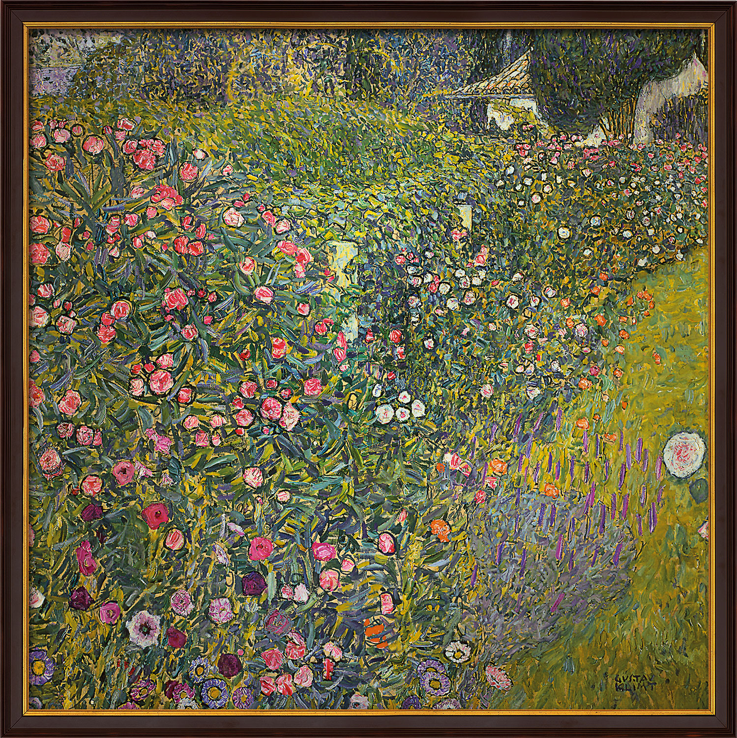 Gustav Klimt: Bild 'Italienische Gartenlandschaft' (1913), gerahmt
