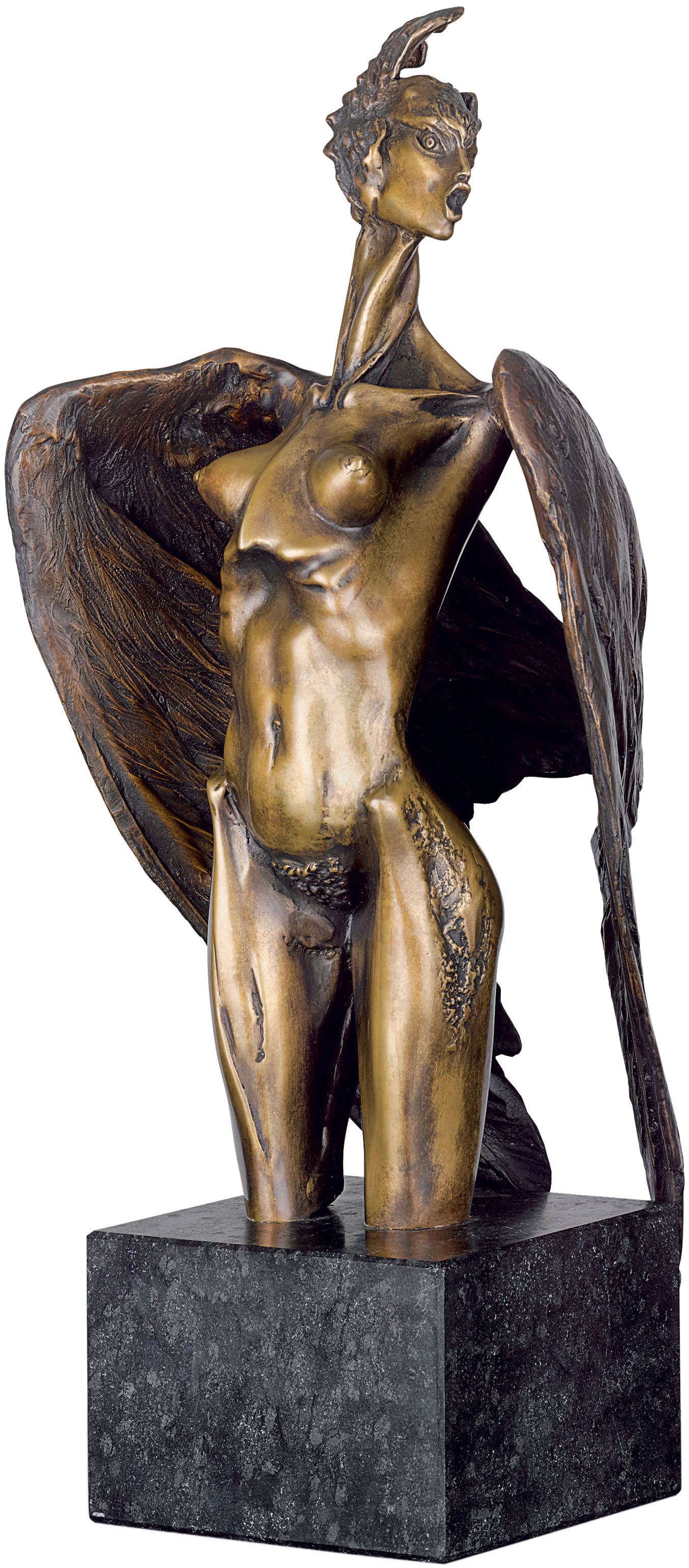 Nikolay Anev: Skulptur 'Sirene', Bronze