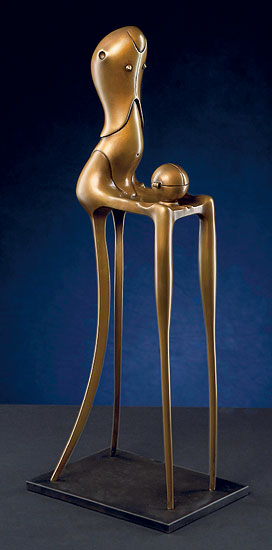 Paul Wunderlich: Skulptur 'Chairman', Bronze