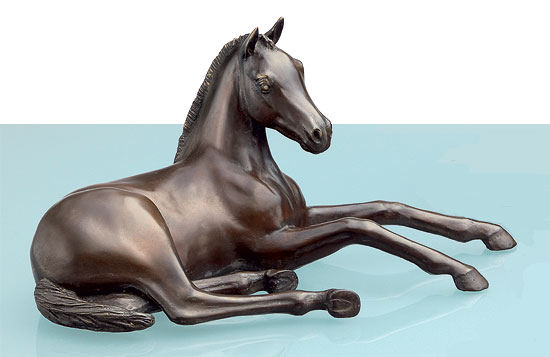 Annette Diekemper: Pferdeskulptur Araber-Fohlen 'Young Dream', Bronze