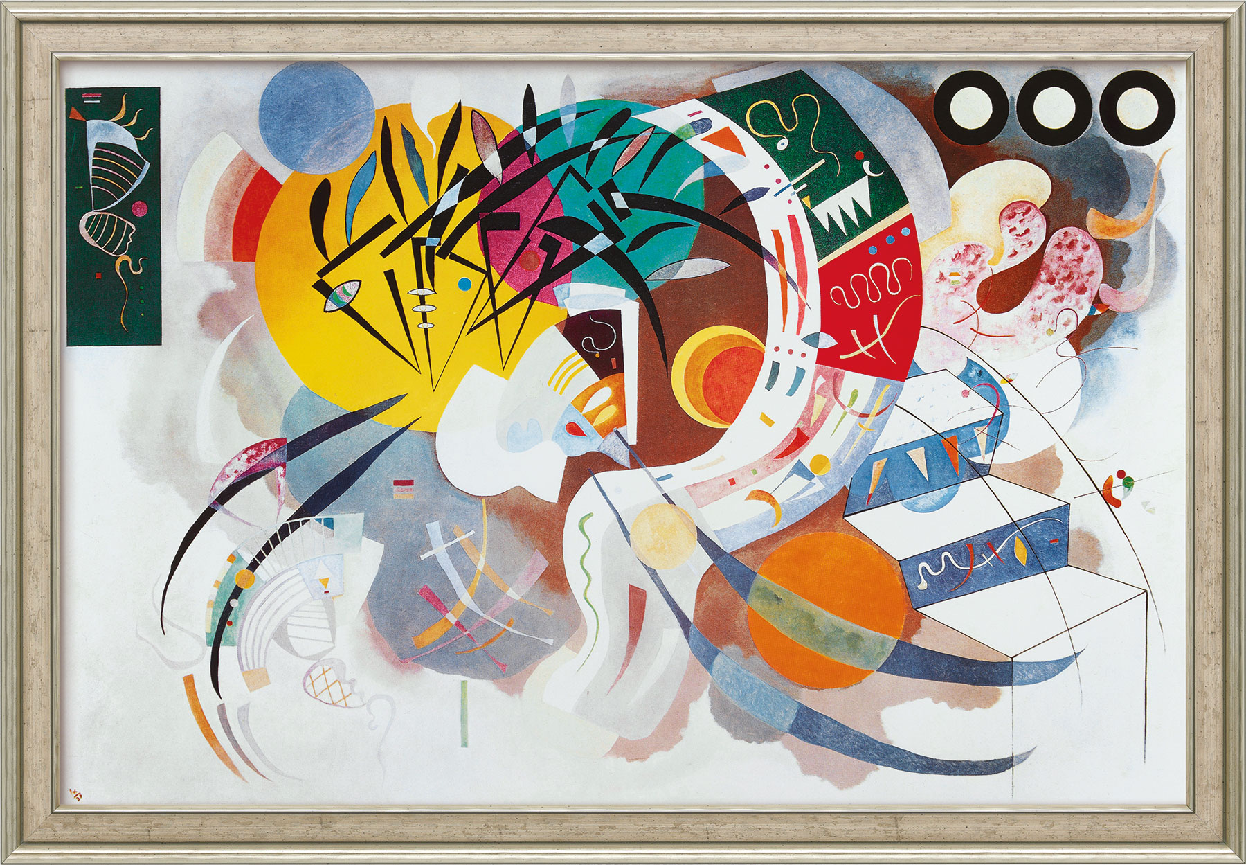 Wassily Kandinsky: Bild 'Dominant curve' (1936), gerahmt